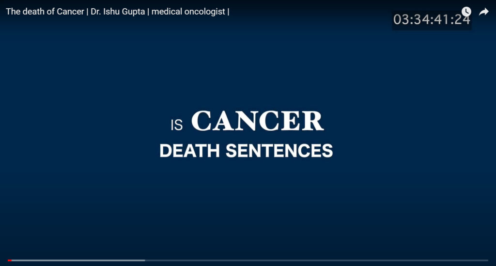 The death of Cancer | Dr. Ishu Gupta | medical oncologist |